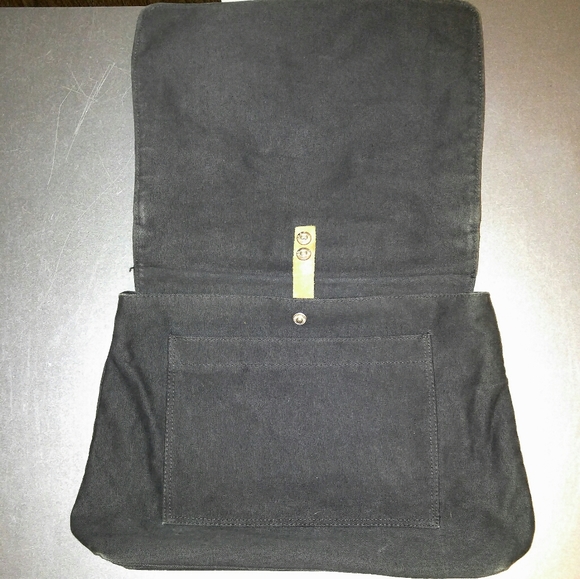 Charcoal Canvas Messenger Bag - Picture 2 of 4